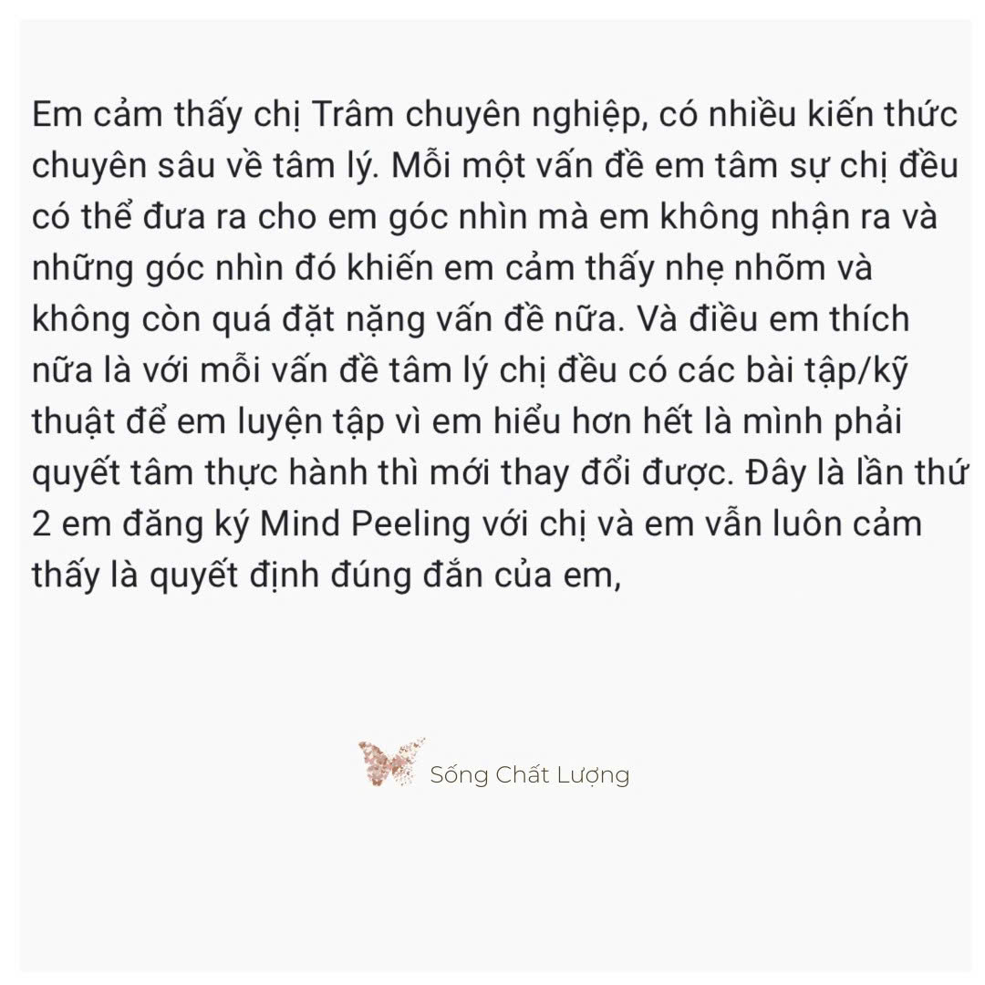 Mind Peeling, Đánh giá của học viên